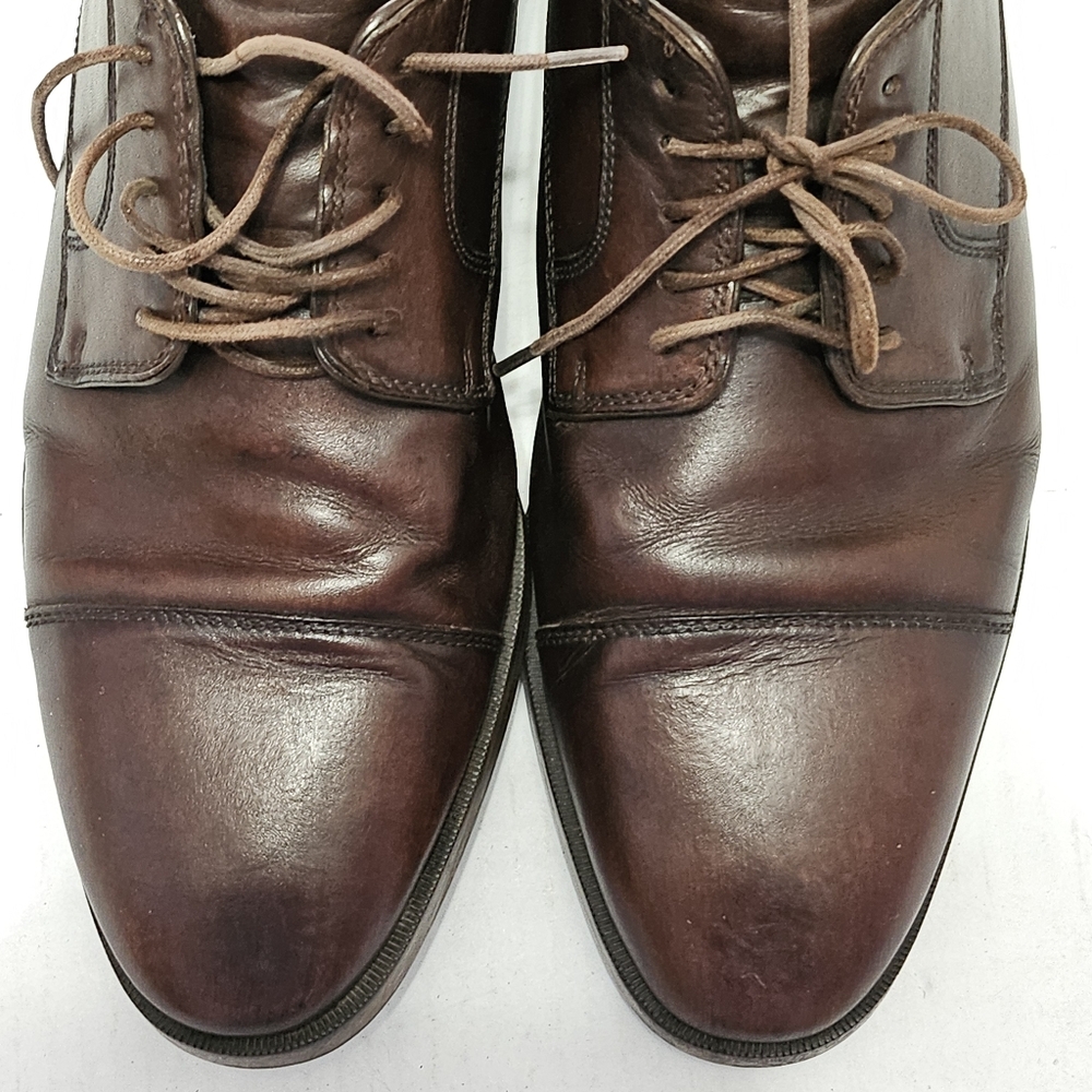 Cole Haan Cassady Cap Toe Oxford Dress Shoes Brown Leather Mens 9M Rand OS - Picture 11 of 11
